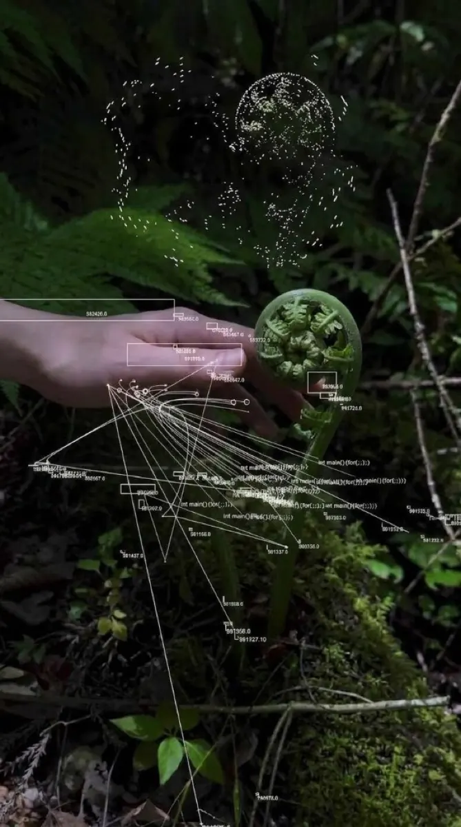Generated technical botanical study